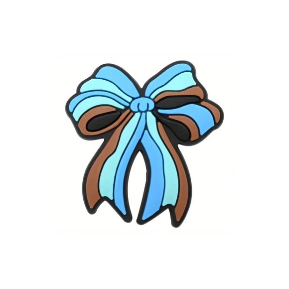 Western Bow Straw Topper Turquoise - Picture 1 of 2